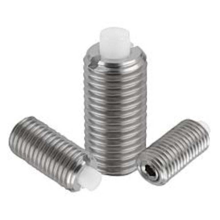 K1381 Kipp spring plungers with hexagon socket and flattened POM thrust