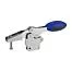 K0661 Kipp toggle clamps horizontal with straight foot and adjustable clamping spindle, stainless steel - Image 3
