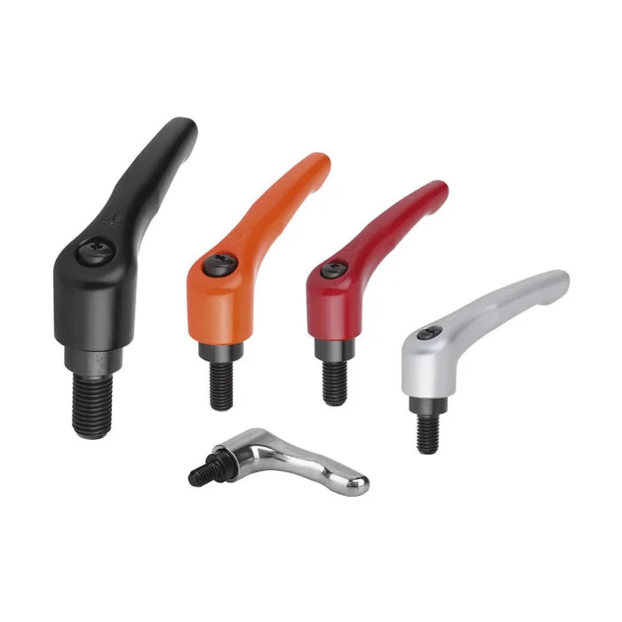 K0122 Kipp Clamping levers with external thread