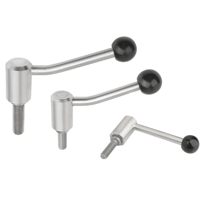 Norelem 06381 Tension levers external thread, stainless steel