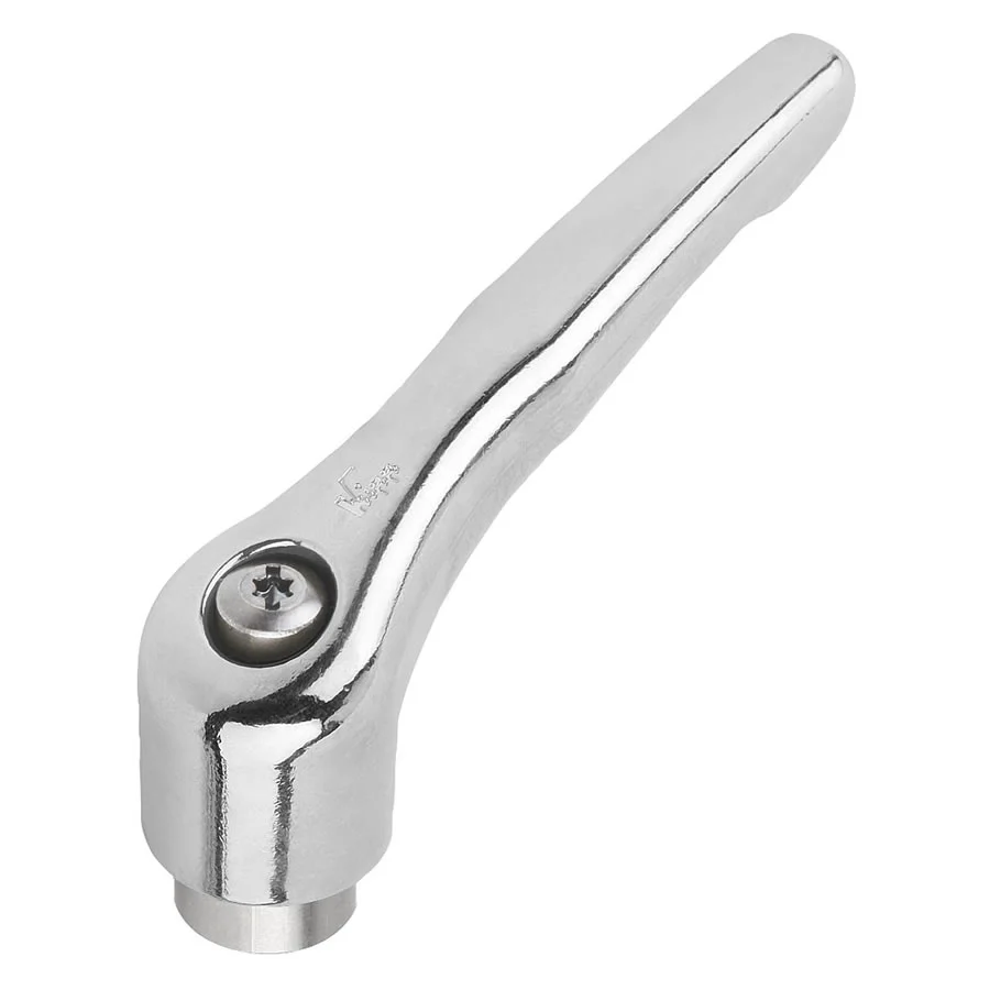 K0123 Kipp Clamping levers with internal thread, steel parts stainless steel