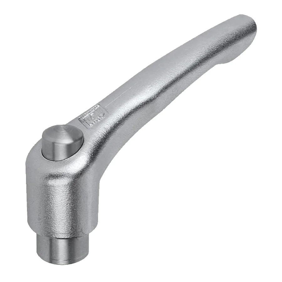 K0124 Kipp Clamping levers with protective cap internal thread, stainless steel