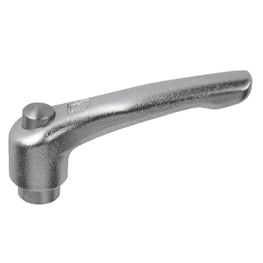 K0124 Kipp Clamping levers with protective cap internal thread, stainless steel