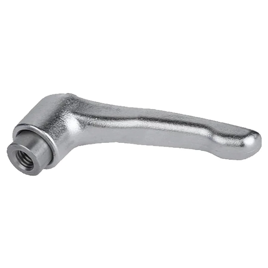 K0124 Kipp Clamping levers with protective cap internal thread, stainless steel