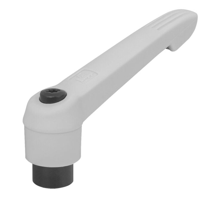 K0269 Kipp Clamping levers with plastic handle, internal thread grey