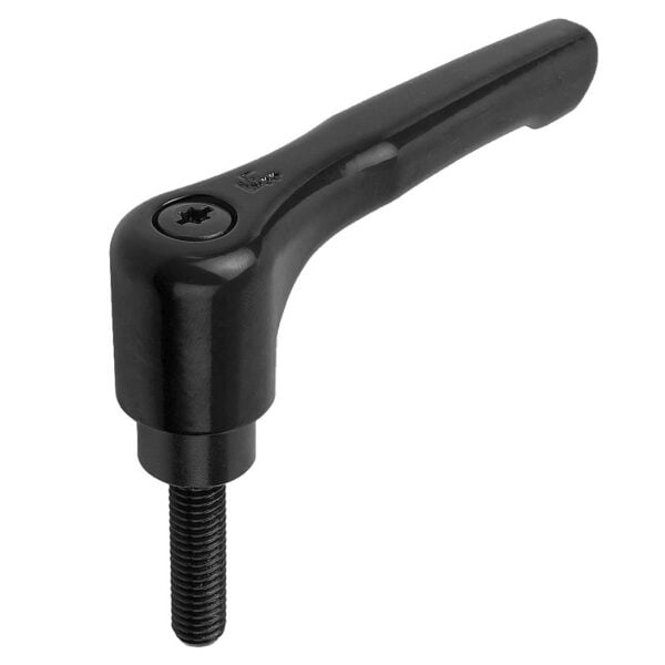 K0737 Kipp clamping levers, flat, external thread