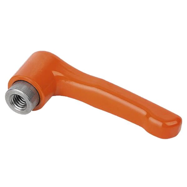 K0738 Kipp Clamping levers, flat, internal thread, steel parts stainless steel