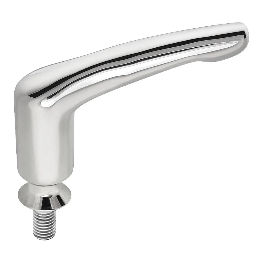 K1317 Kipp Clamping levers with external thread and collar for Hygienic USIT® Freudenberg Process Seals sealing and shim washer