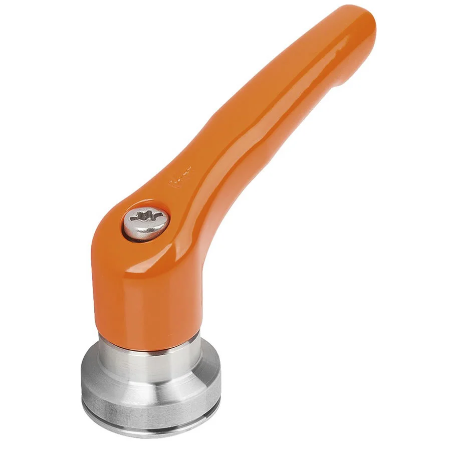 K1626 Kipp Zinc clamping lever with female thread and clamping force intensifier