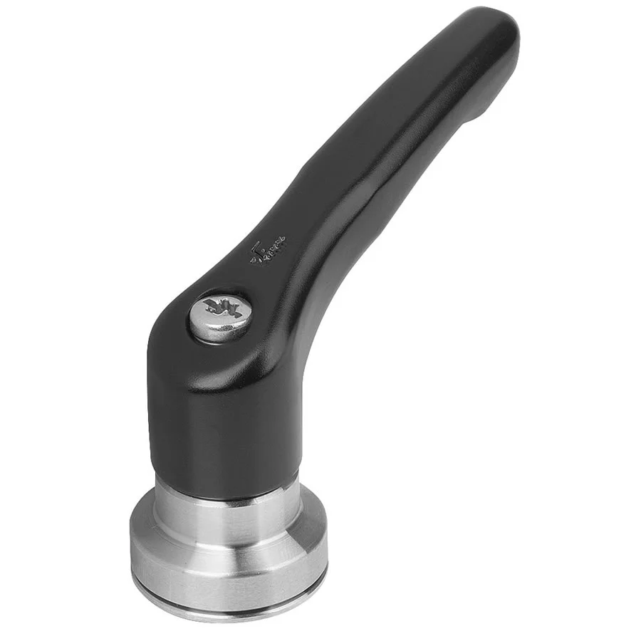 K1626 Kipp Zinc clamping lever with female thread and clamping force intensifier