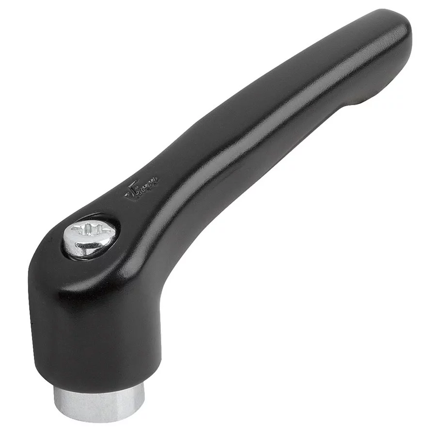 K1659 Kipp Clamping levers, zinc with internal thread, steel parts trivalent blue passivated