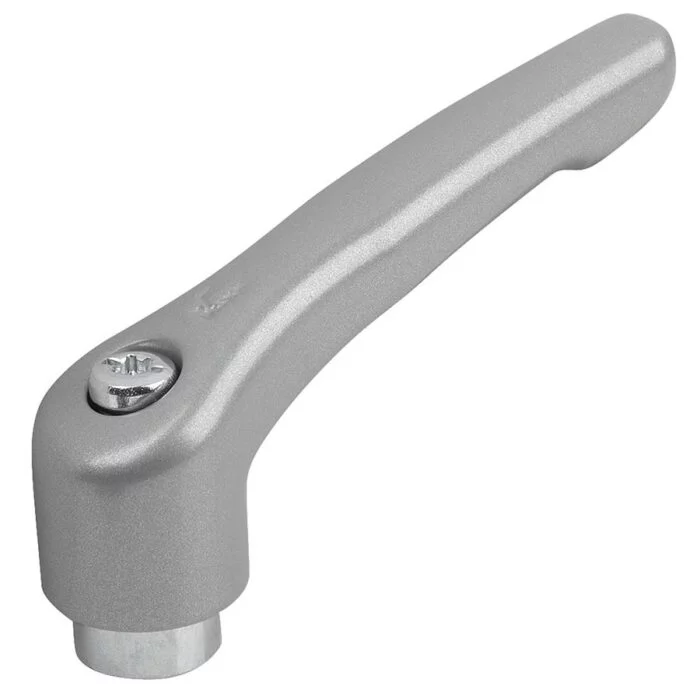 K1659 Kipp Clamping levers, zinc with internal thread, steel parts trivalent blue passivated