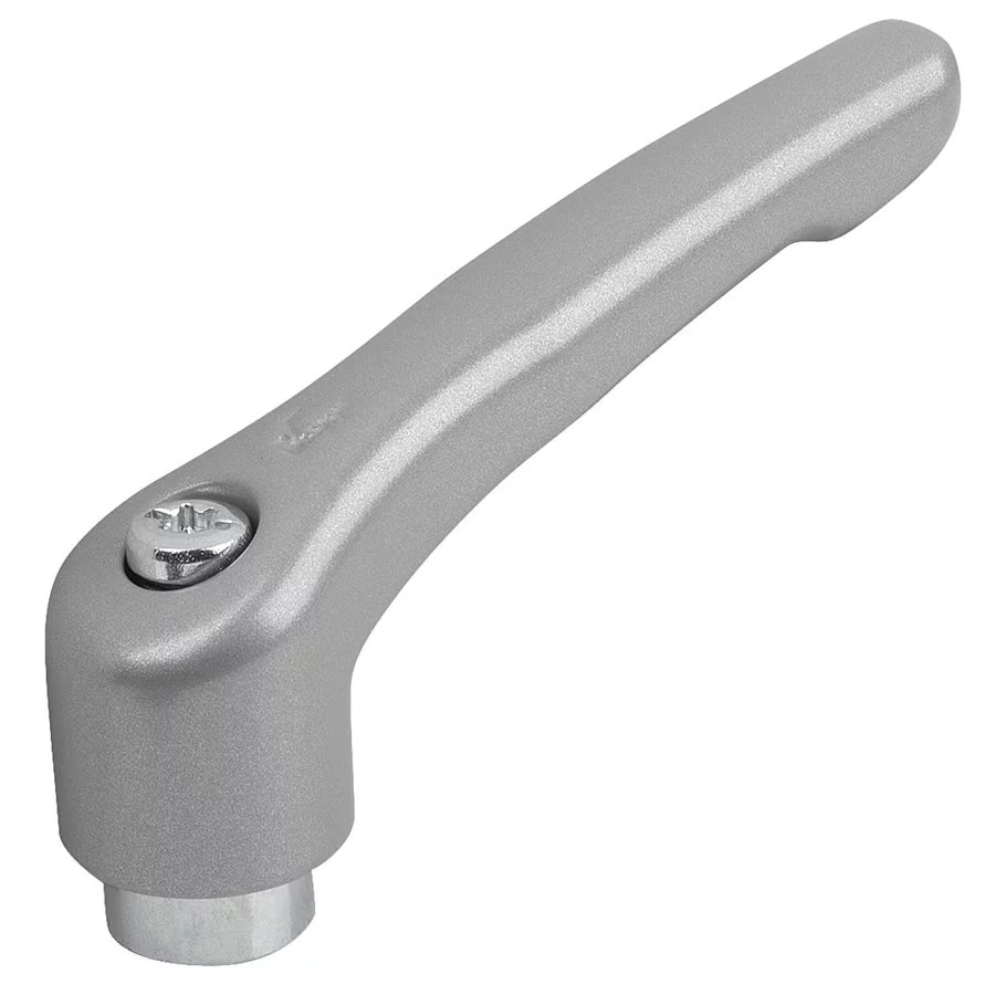 K1659 Kipp Clamping levers, zinc with internal thread, steel parts trivalent blue passivated