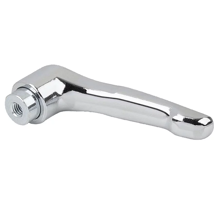 K1659 Kipp Clamping levers, zinc with internal thread, steel parts trivalent blue passivated