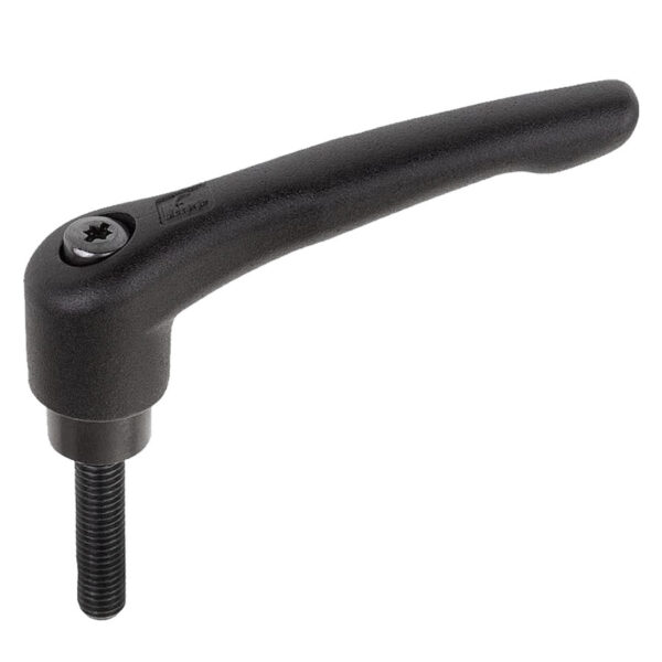 K0752 Kipp Clamping levers with external thread, steel