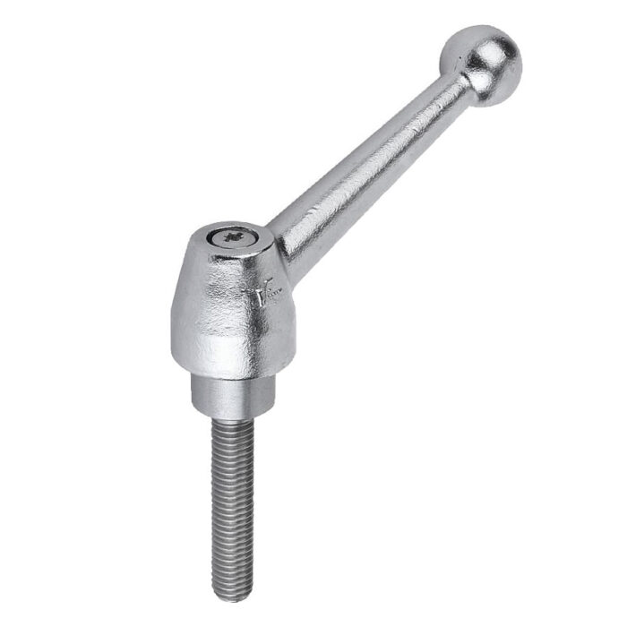 Norelem 06441 Clamping levers external thread, stainless steel