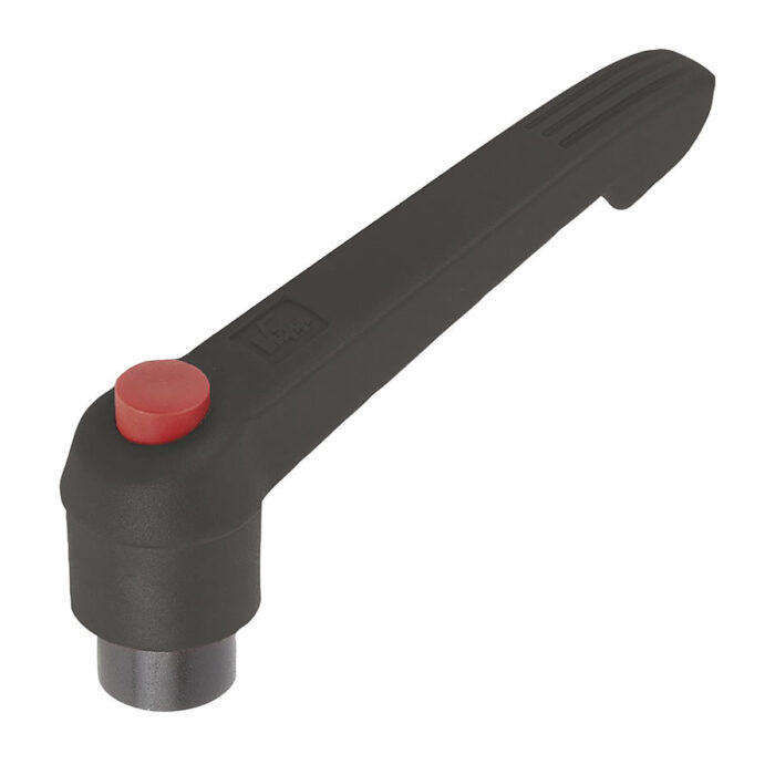 Norelem 06600 Clamping levers with push button internal thread