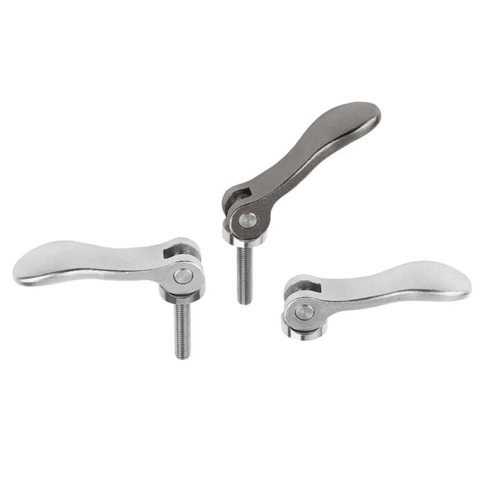 K0645 Kipp Cam levers internal or external thread, stainless steel, thrust washer stainless steel