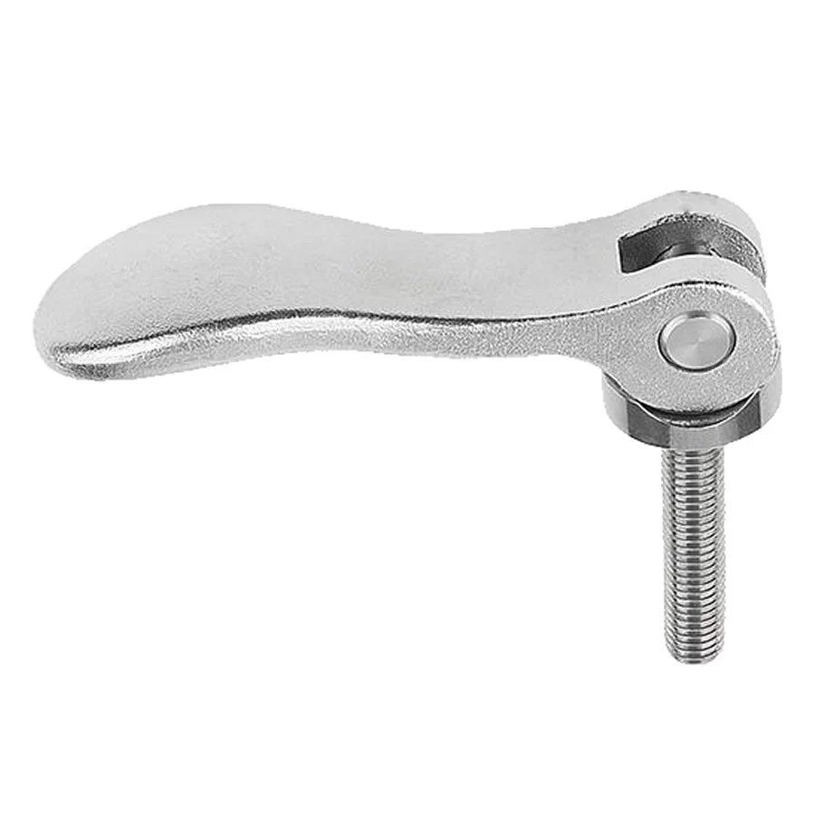 K0645 Kipp Cam levers internal or external thread, stainless steel, thrust washer stainless steel
