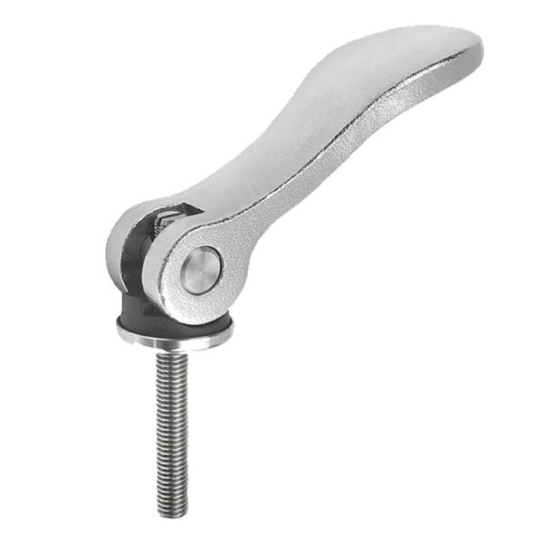 K0647 Kipp cam levers adjustable external thread, stainless steel