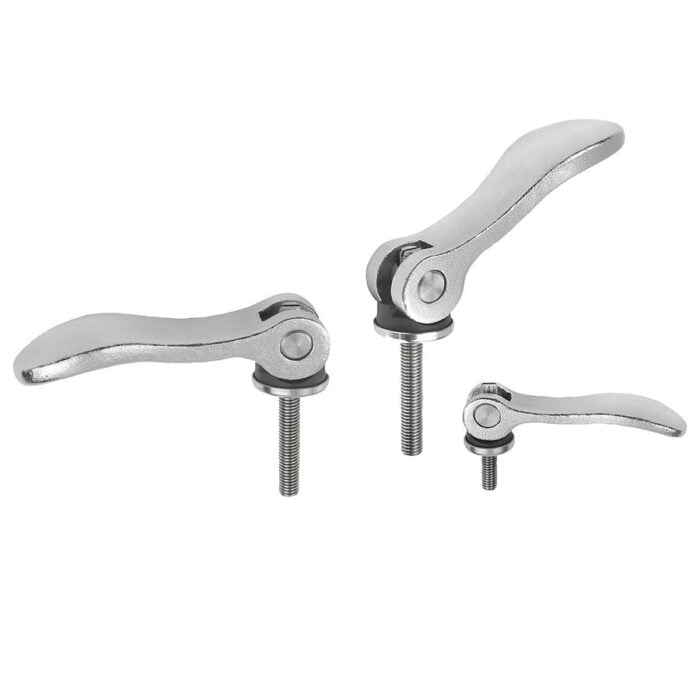 K0789 Kipp Cam levers adjustable, external thread, steel