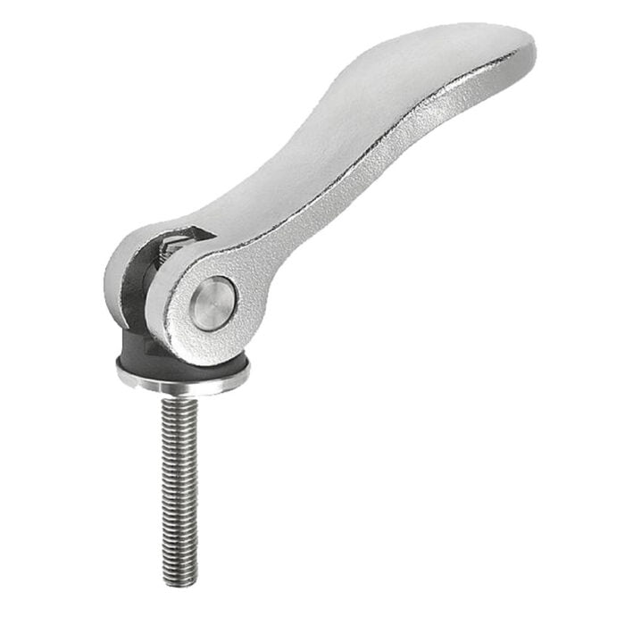 K0789 Kipp Cam levers adjustable, external thread, steel