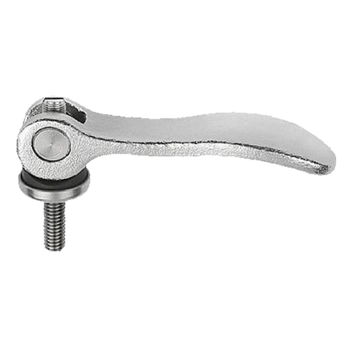 K0789 Kipp Cam levers adjustable, external thread, steel