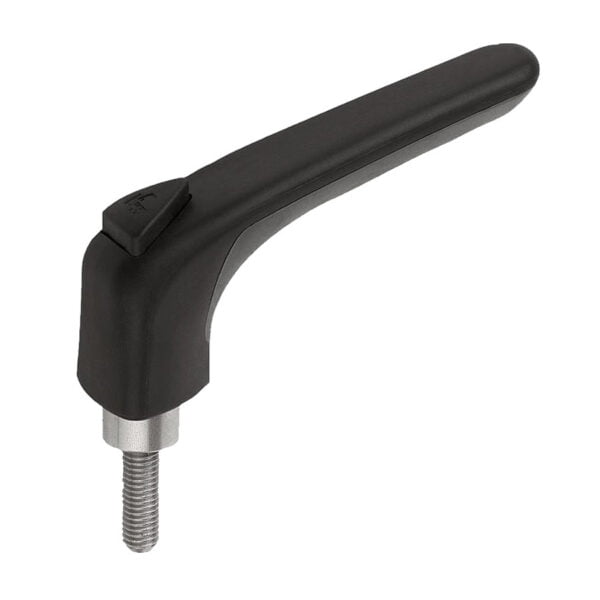 K0981 Kipp clamping levers ergonomic, external thread