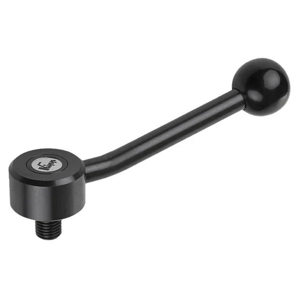 K0114 Kipp tension levers, flat, external thread