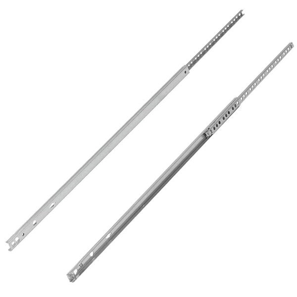 K1566 Kipp Telescopic slides, steel for slot mounting, partial extension, loadcapacity up to 10 kg