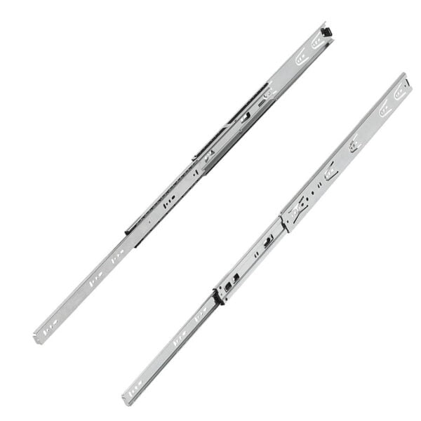 K1569 Kipp Telescopic slides, steel for side mounting, full extension, load capacity up to 30 kg