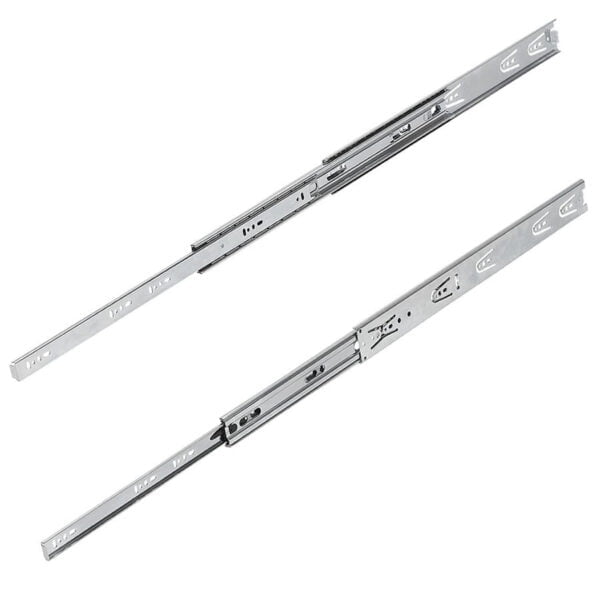 K1578 Kipp Telescopic slides, steel for side mounting, over-extension, load capacity up to 60 kg