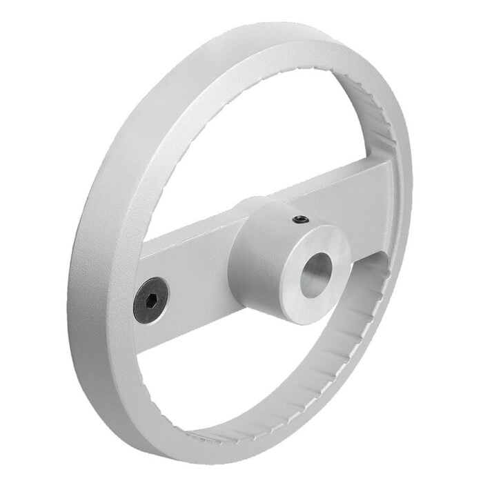 K1523_A Kipp 2-spoke handwheels, aluminium, without grip, Form A with reamed hole and transverse bore