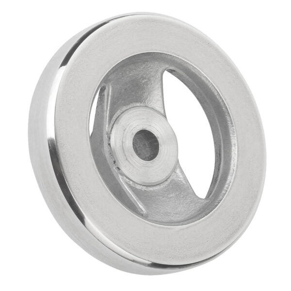 K0162_OG Kipp Handwheels 2-spoke, aluminium, flat rim, without grip