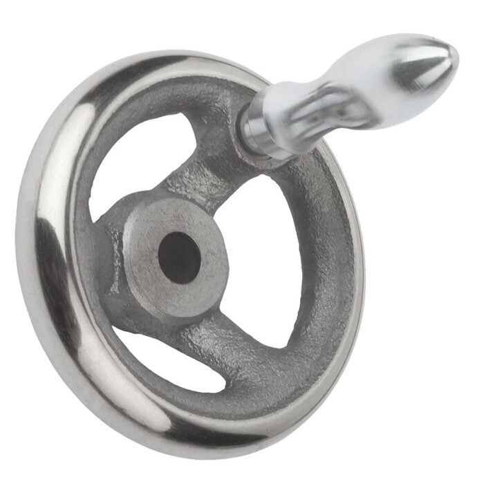 K0671_MDG Kipp Handwheels DIN 950 grey cast iron, with revolving grip
