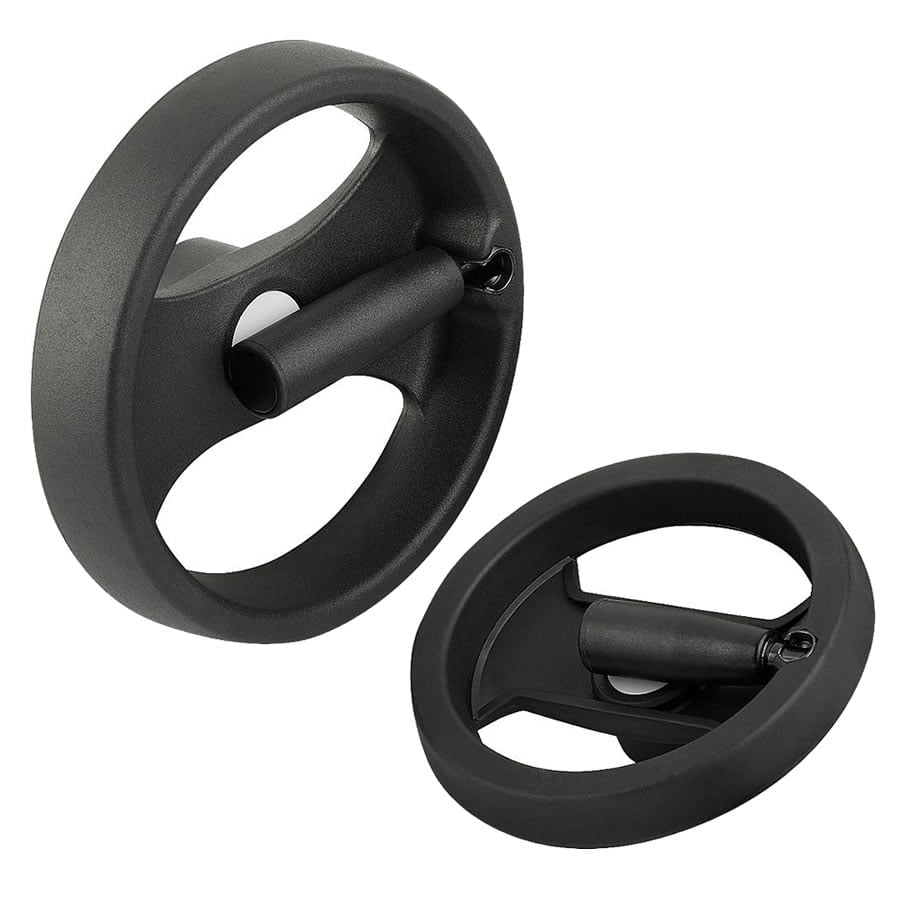 K0725 Kipp handwheels 2-spoke plastic, with folding grip