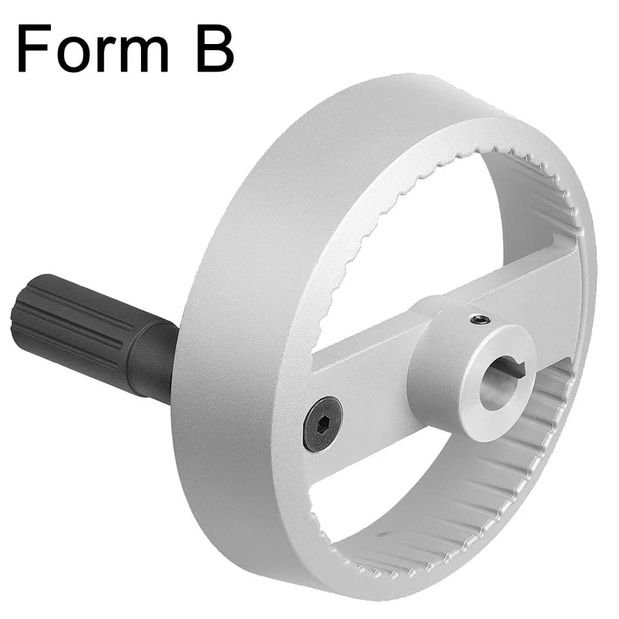 K1525 Kipp 2-spoke handwheels, aluminium with fold-down cylinder grip