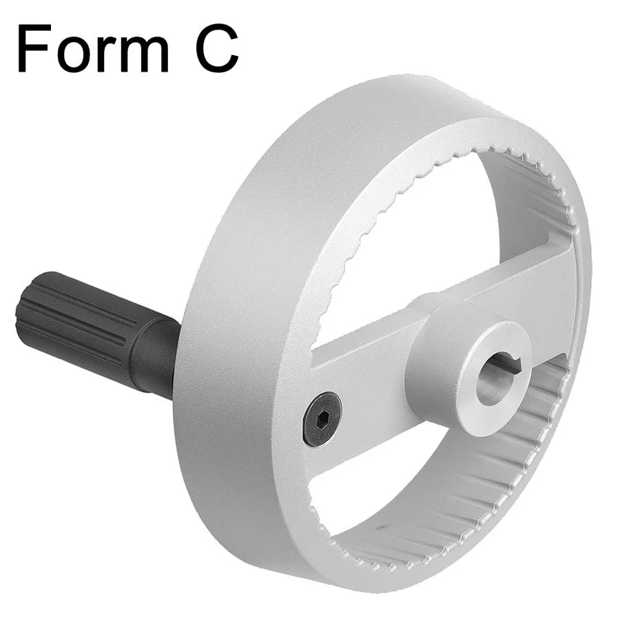 K1525 Kipp 2-spoke handwheels, aluminium with fold-down cylinder grip