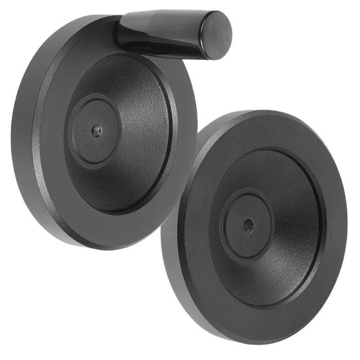 K0161 Kipp handwheels disc aluminium black