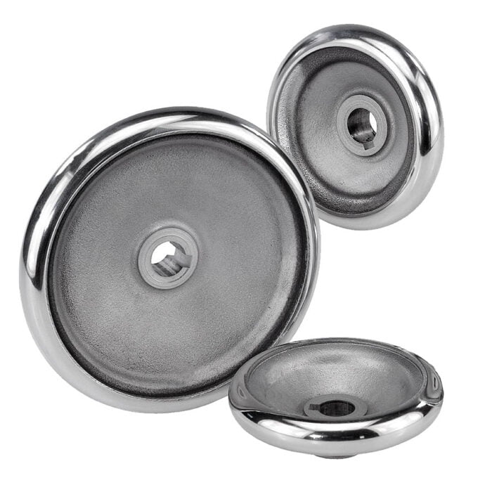 K0163 Kipp Handwheels disc similar to DIN 950, aluminium