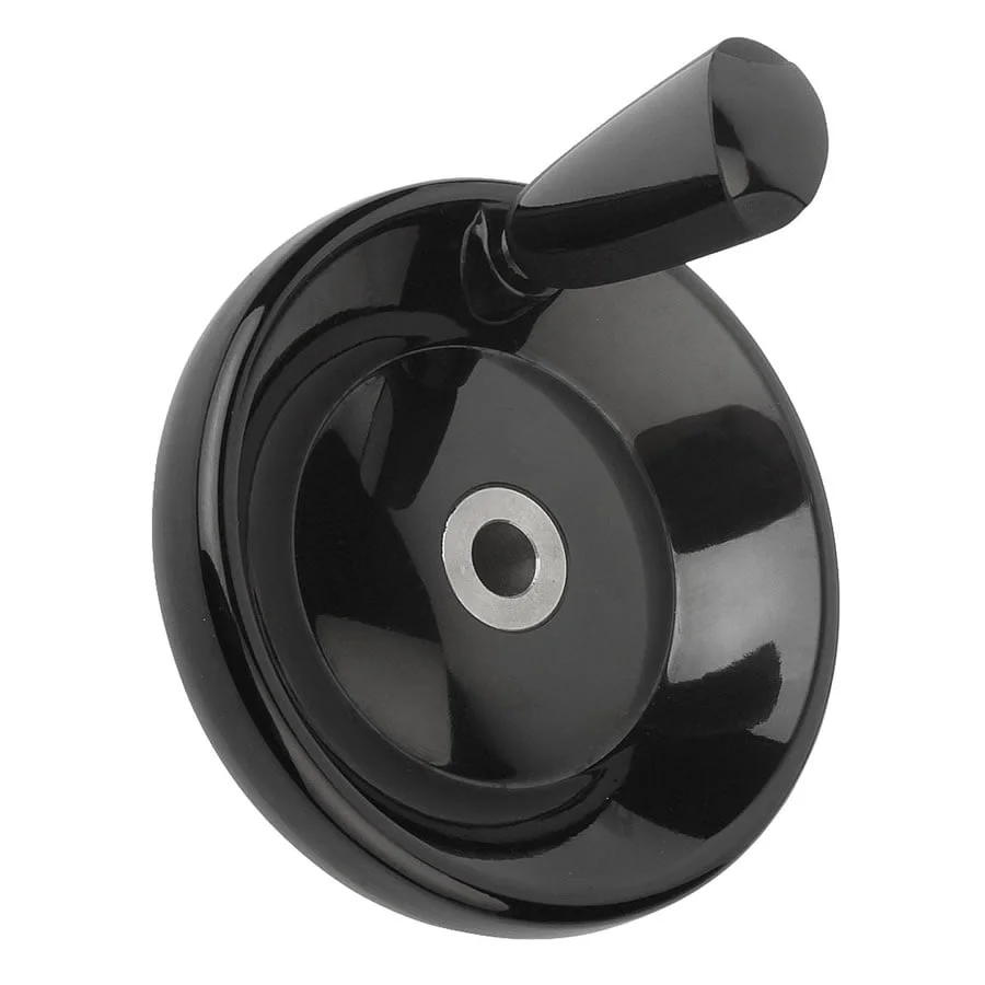 K0164_E Kipp Kipp Disc handwheels with revolving grip, Form E, with reamed hole