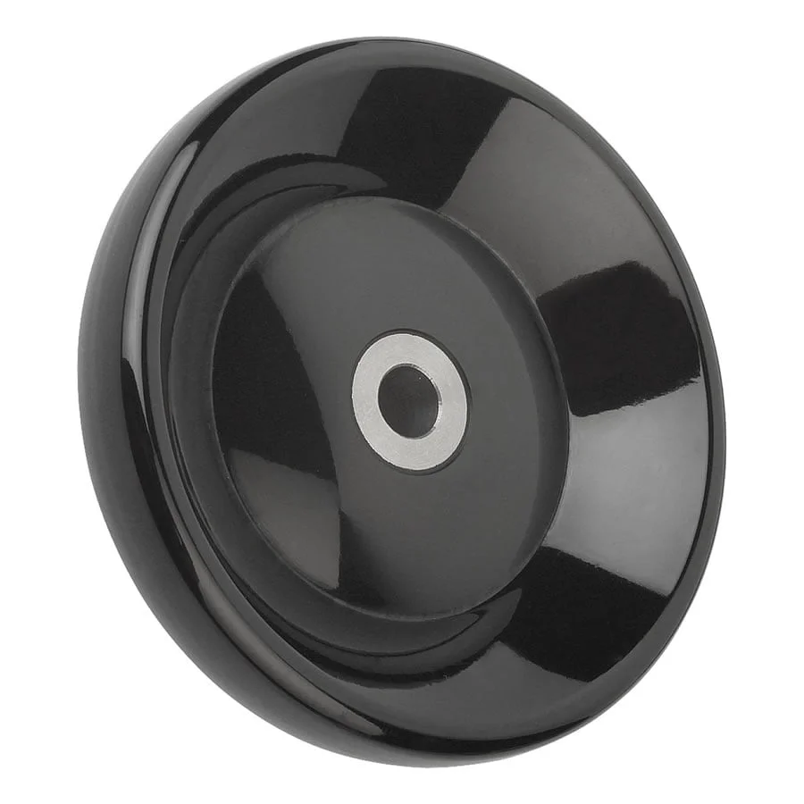K0165_E Kipp Disc handwheels without grip, steel bush, Form E, with reamed hole