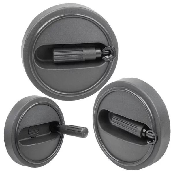 K0258 Kipp Handwheels with fold-down grip