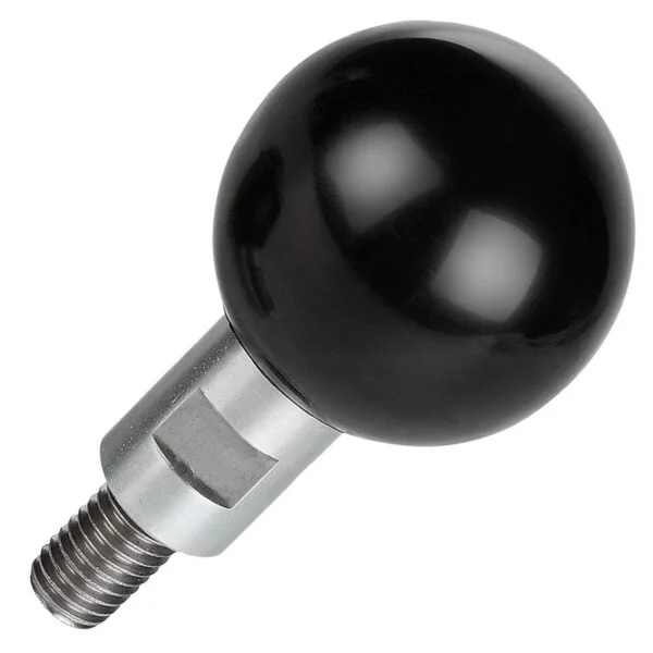 K0726_AG Kipp Ball grips revolving with male thread