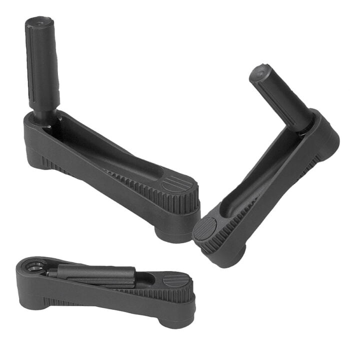 K0266_PBON Kipp crank handles with fold-away grip, without keyway