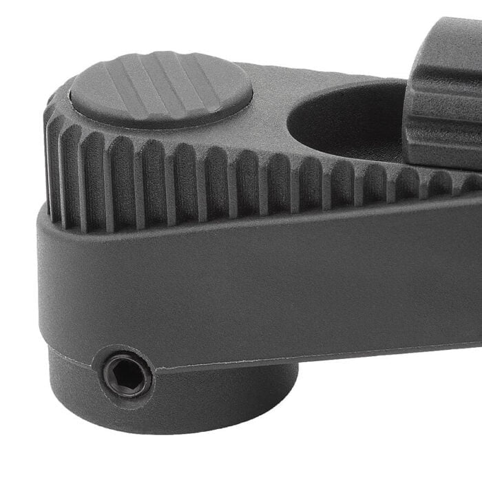 K0659_IV Kipp crank handles with cylindrical revolving grip, with square socket