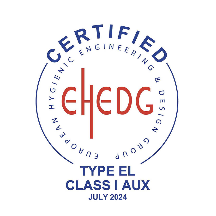 K1594 Kipp Stainless steel cap nuts with collar, seal, shim washer for Hygienic USIT® set certified